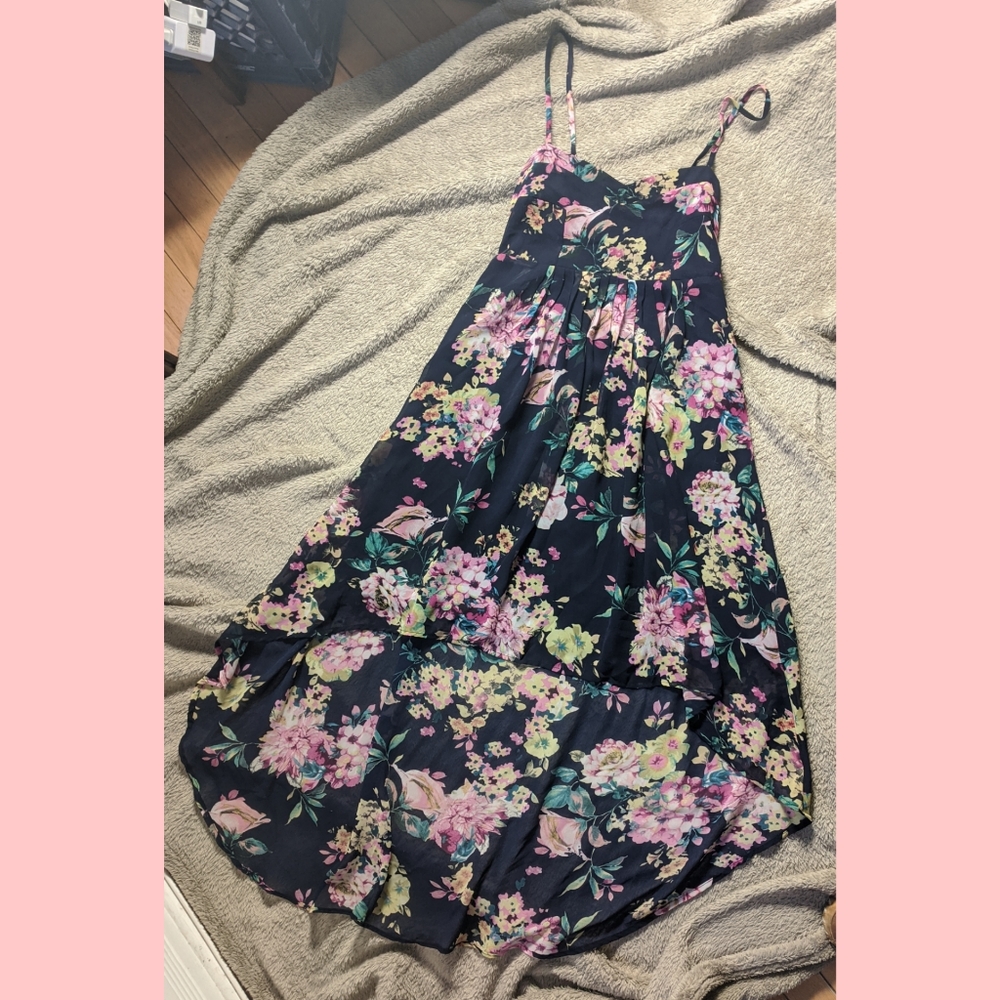 Sheer high-low dress